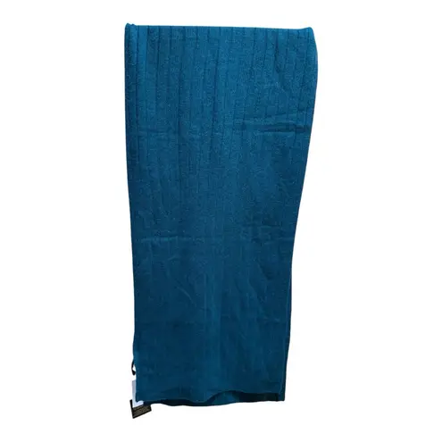 Charter Club Luxury 100% Cashmere Ribbed Scarf – Deep Alpine Green – NWT