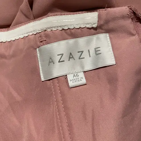 Azazie 💜 Aaron Dusty Pink Bridesmaid Dress with Sweetheart Neckline