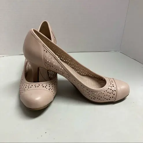 Life Stride Soft System Women’s Heels Tan Size 8.5 M 3” heel