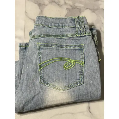 Fluid Denim Low Rise Capri Blue Size 13 Junior G0149