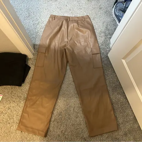 Halogen  Faux Leather Cargo Pants MEDIUM
