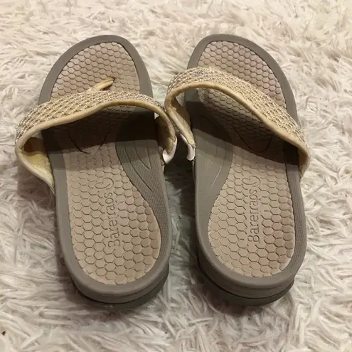 Baretraps  dasie slip on thong sandals tan size 11