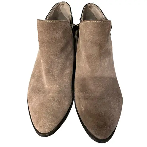 Very Volatile Los Angeles Suede Leather Upper Ankle Boots Double Sided Zipper