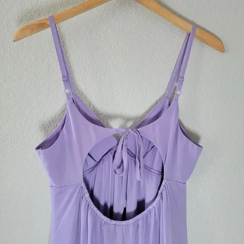 Lavender Babydoll Mini Dress Pastel Coquette, Cottagecore, Y2K, Johnny Martin L Purple Size L