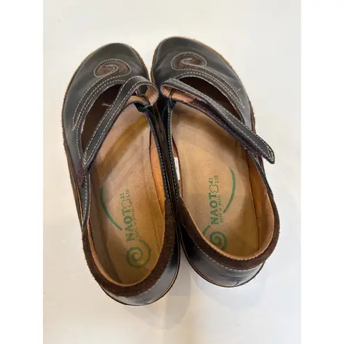 Naot Leather/Suede Matai Copper Women’s Mary Janes EUC Sz 41/ US 10