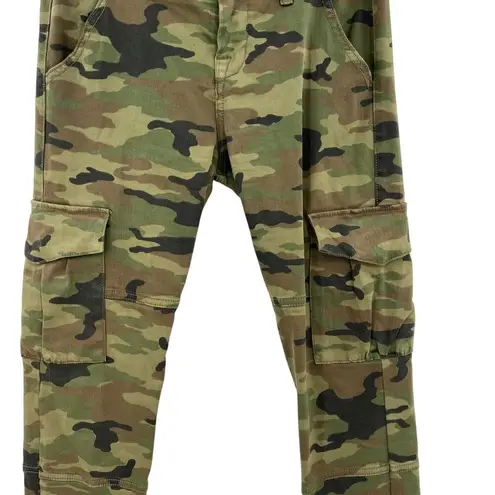 NSF Vincent Camo Skinny Leg Cargo Pant Deep Olive Camo Print Green Size 26