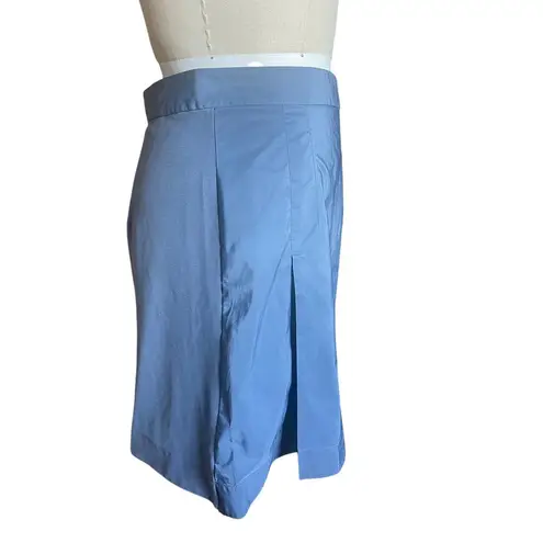 COS A-Line Blue Pleated Reflective Mini Skirt Size Small