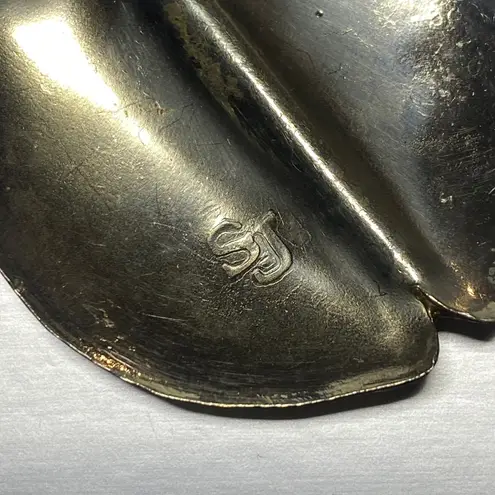 Handmade SJ Copper Silver Golden Tone Large BEETLE Brooch Pin Pendant Bold Statement