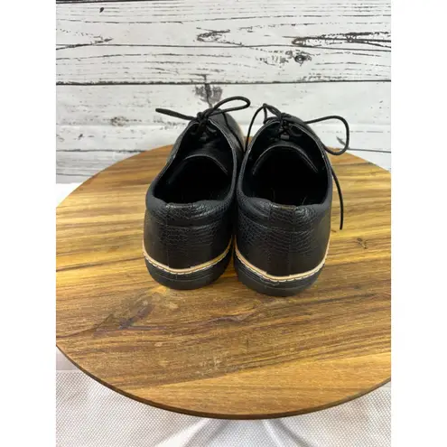 Women's Todd Welch Black Faux Snake Skin Flats & Loafers Size 12