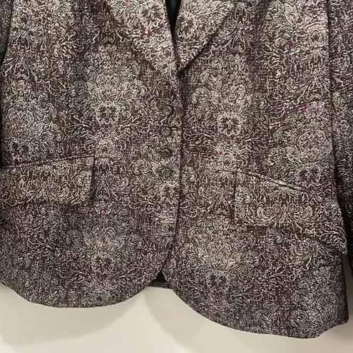 Focus 2000 Metallic Vintage Purple Blazer Size 10