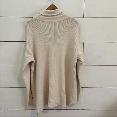 Cyrus Devotion by Cream Cowl Neck Tunic Sweater. Size Large. New With Tags.