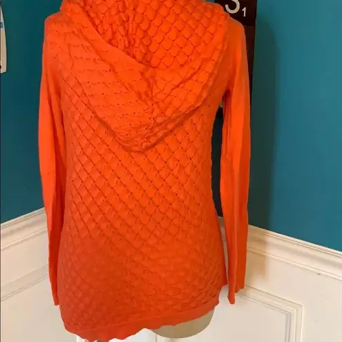 prAna orange asymmetrical hem sweater Small