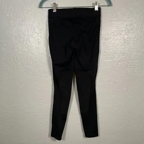 Kerrits Women S Black Equestrian Riding Pants Ultrasuede Patches Leggings