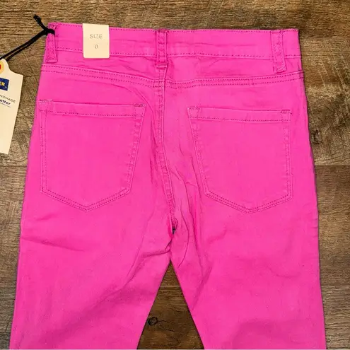 NEW! Butter Vintage Wash Super Soft Pink Skinny Jeans Size 0