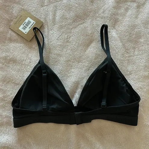 Calvin Klein Jeans Calvin Klein Women's Black Lightly Lined Triangle Bralette / Size M