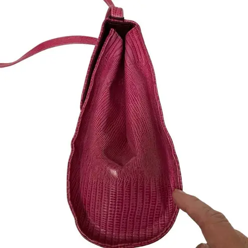 Vintage Etra pink embossed leather barbiecore Crossbody bag, New