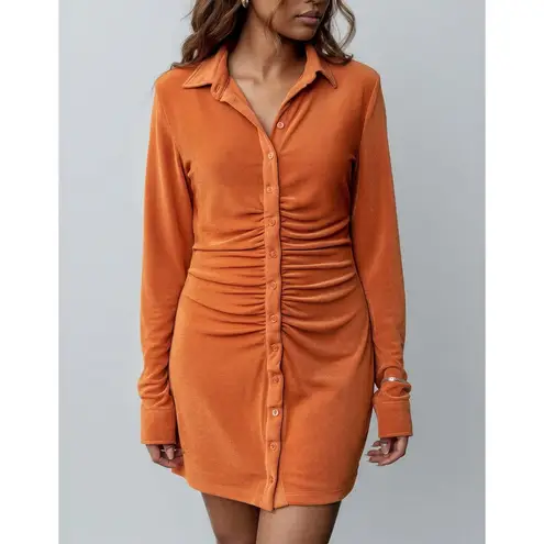 With Jean WITH JÉAN Andy Dress, Orange, Small