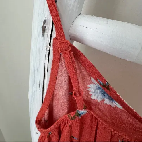 Hiatus Red and White Floral Lightweight Sundress Size Small