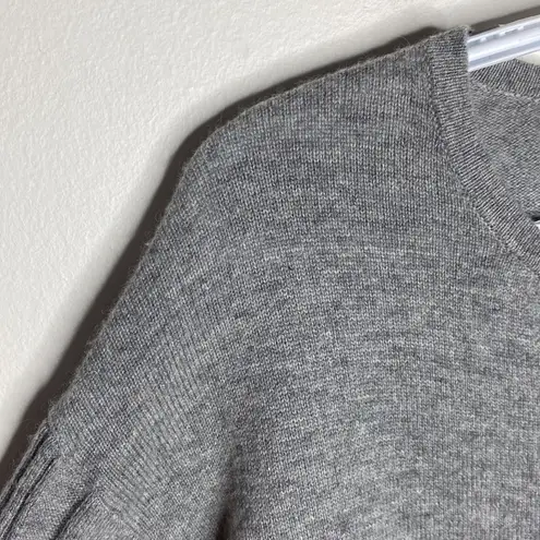 SOH cashmere merino blend cable pullover in fog hue size S Gray