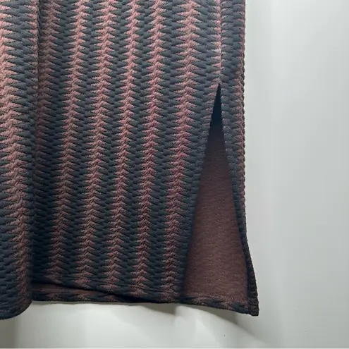 Maeve Anthropologie Brown/Black Meridian Vertical Stripe Dress Size Medium