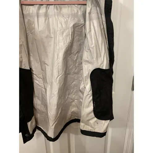 Marmot Women's PreCip Eco Black Hooded Waterproof Lightweight Rain Jacket, L