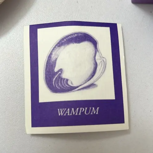 Wampum Quahog Earrings NWT NEW IN BOX Sterling Silver Curved Feather 🪶 Purple