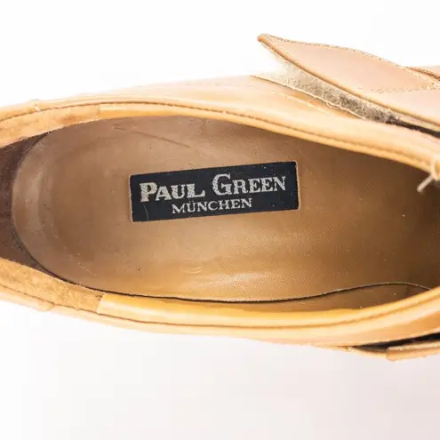 Paul Green Munchen Tan Brown Austrian Leather Shoes Womens 7.5