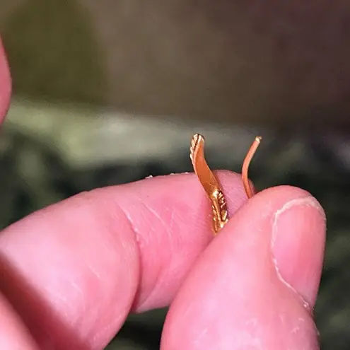 None Elegant 14K Gold Threader Earrings Minimalist Design