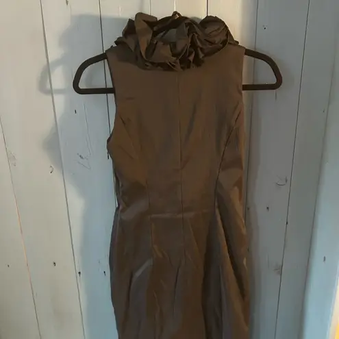 XScape Black Ruffled Cocktail Dress, Size 4, Tafetta, Formal/Semi-Formal