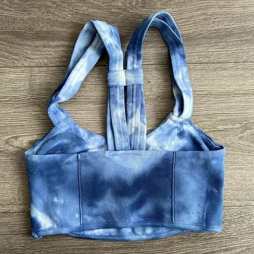 Free People NEW  MOVEMENT On The Radar Sports Bra Rogue Blue Tie Dye XS/Small