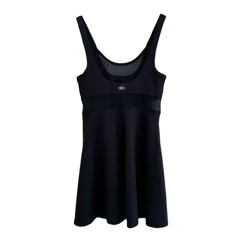 Alo Airlift Double Trouble Tennis Dress Sz XS Black