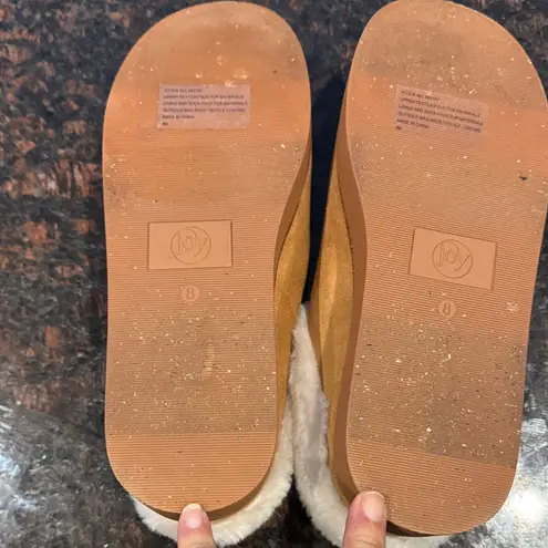 Joy Magano Joy Glamorous Cozy Slippers w/Orthotic Insole Best Gift Ever! W8 Brown Size 8