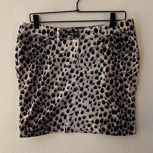 Love moschino Leopard Paw Print Skirt Size 8