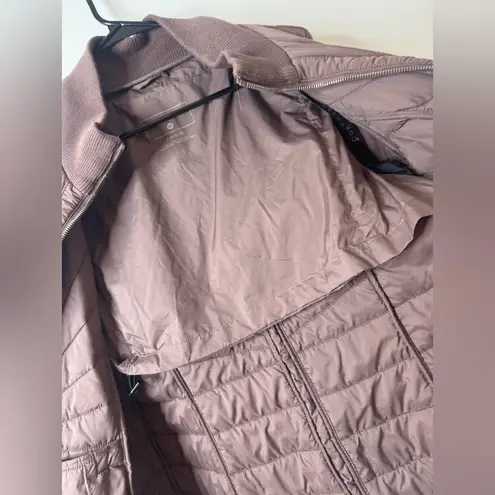 Bernardo Sleek Rays Puffer Jacket Large Peppercorn