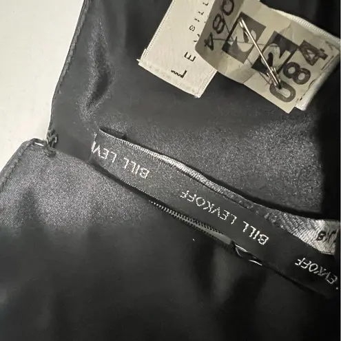 Bill Levkoff Black Strapless Formal Gown Party Dress Evening Wedding Guest