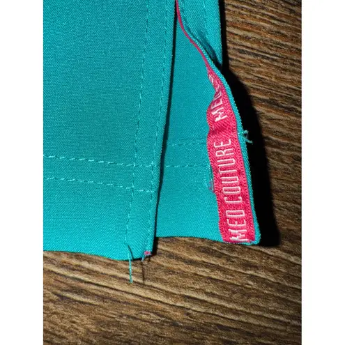 MedCouture Teal Scrub Pants Women's Relaxed Fit Cargo Drawstring Waist Pockets