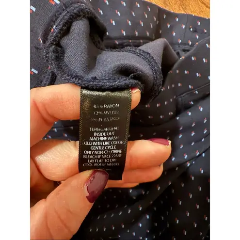 Betabrand navy printed trouser pants size 2x