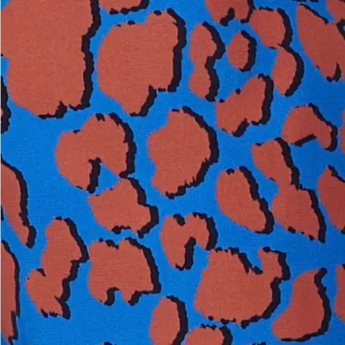 Corey Lynn Calter Shorts Women's XS Jordan Blue Rust High Waist Giraffe Lined