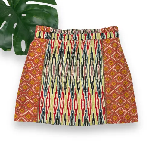 Rachel Roy RACHEL Boho Mixed Textile Ikat Print Skirt