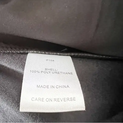 Alexia Admor Black Faux Leather Wide Leg Trouser Pants Size 12 Formal Dressy