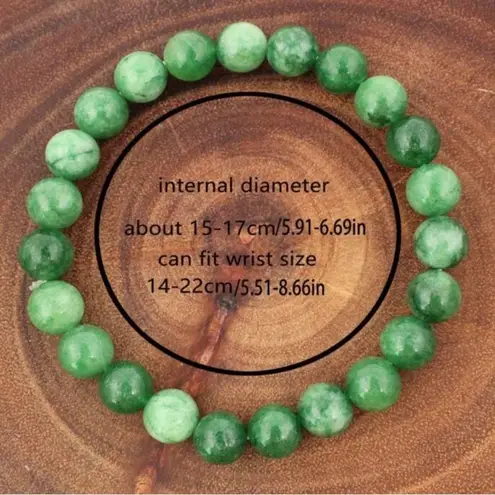 Boutique Elegant Jade Green Beaded Bracelet