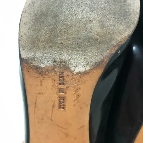 Salvatore Ferragamo black patent leather heels