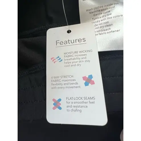 NWT! Yogipace Black Cropped Ankle On The Fly Pants Small Black