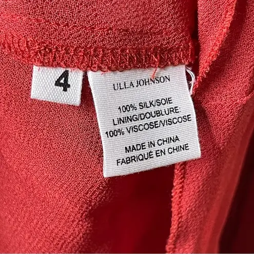 Ulla Johnson Callista Mini Dress in Rusted gold Crimson sz 4