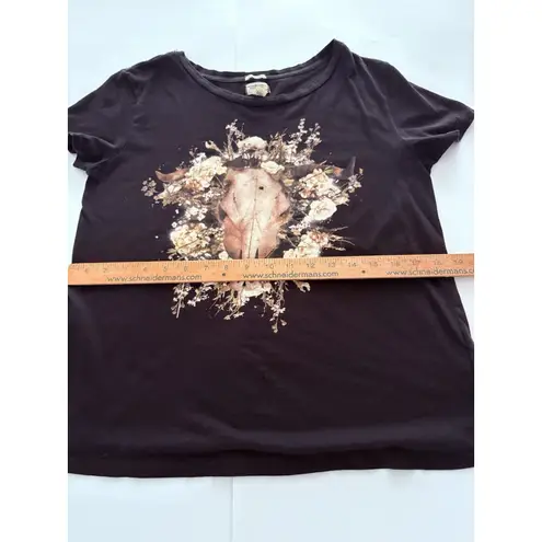 Denim & Supply Ralph Lauren Ralph Lauren Denim & Supply Shirt M Black Cow Skull Western Rodeo Country*