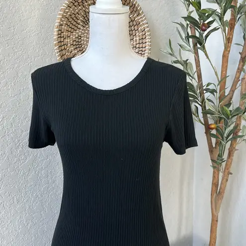 Brandy Melville Cotton Blend Ribbed T-Shirt Dress