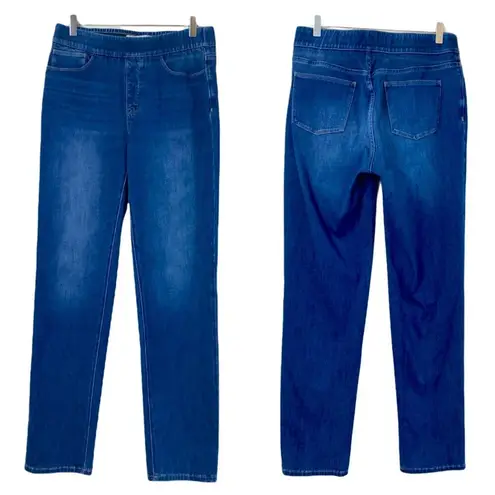 Soft Surroundings Women's High Rise Classic Pull On Ultimate Slim Jeans Medium