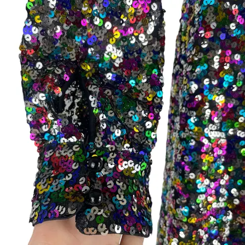 Hutch Demi Confetti Mini Dress in Rainbow Sequins Multi Color Size 2