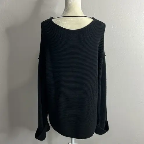 Free People  • la brea vneck oversized ribbed sweater