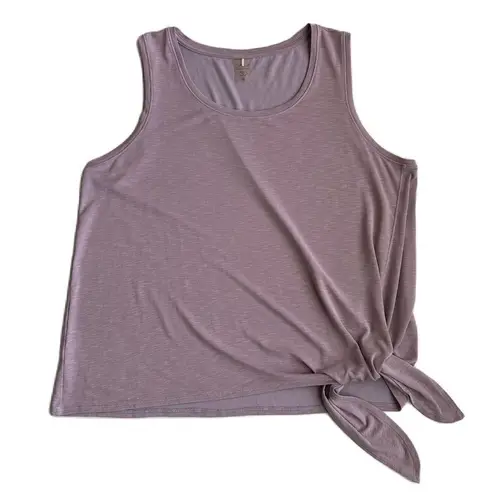 CALIA by Carrie Underwood Women’s Purple Side Tie Tank Top 1X